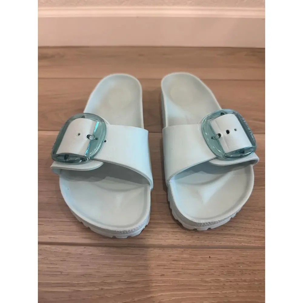 Birkenstock Madrid Big Buckle Surf Green EVA Sandals Sz 41 Women's 10-10.5 - Picture 2 of 9